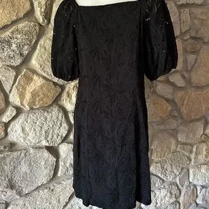 Free People | Dresses | Free People Black Eyelet Dress | Poshmark